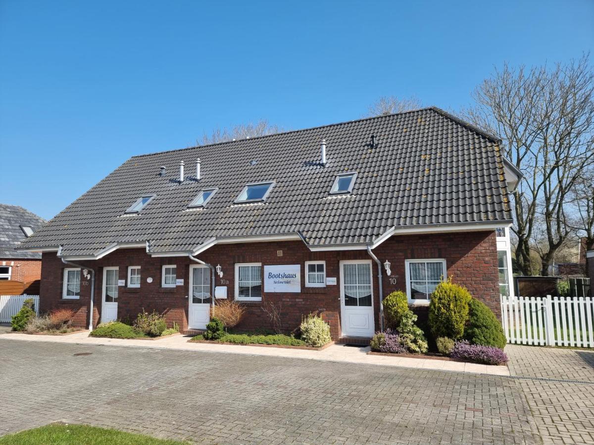 Ferienhaus Steuerbord Im Bootshaus Neßmersiel Kültér fotó